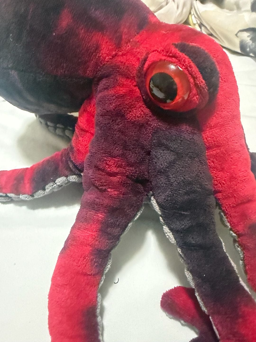 Fiesta Octopus Red Black Realistic Plush Stuffed Animal 16 3