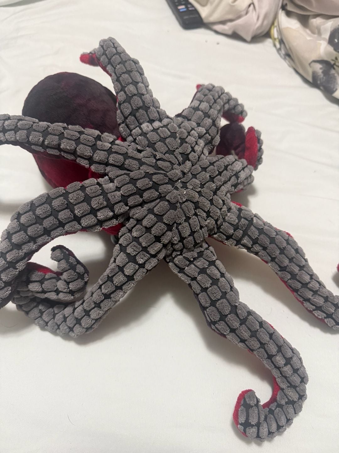 Fiesta Octopus Red Black Realistic Plush Stuffed Animal 16 4