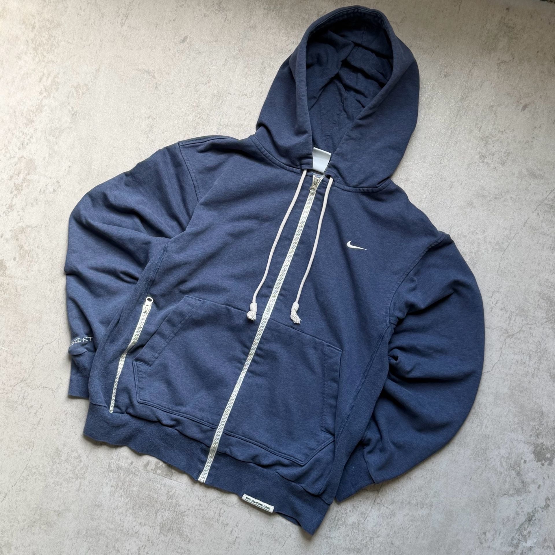 Nike Standard Issue Dri-Fit Full Zip Hoodie Thunder Blue 2