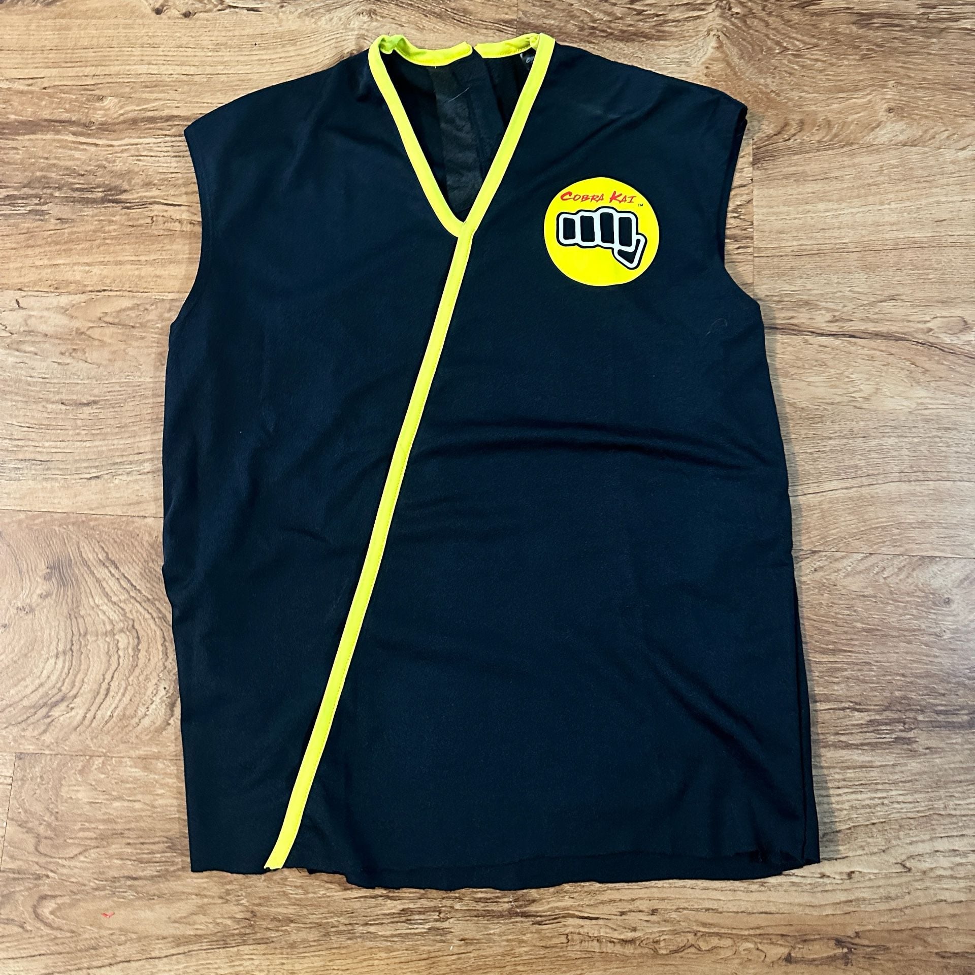 Cobra Kai Sleeveless Gi Costume Top Black Yellow 2