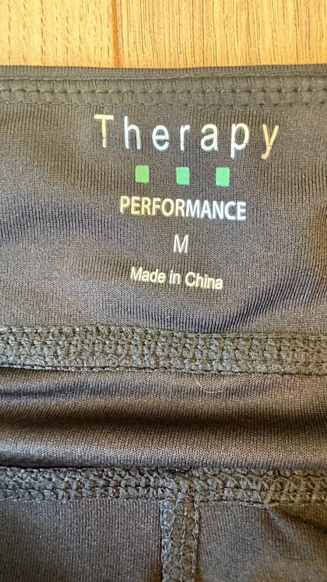 Therapy Performance Capri Leggings Size M Black Mesh Workout Active 4
