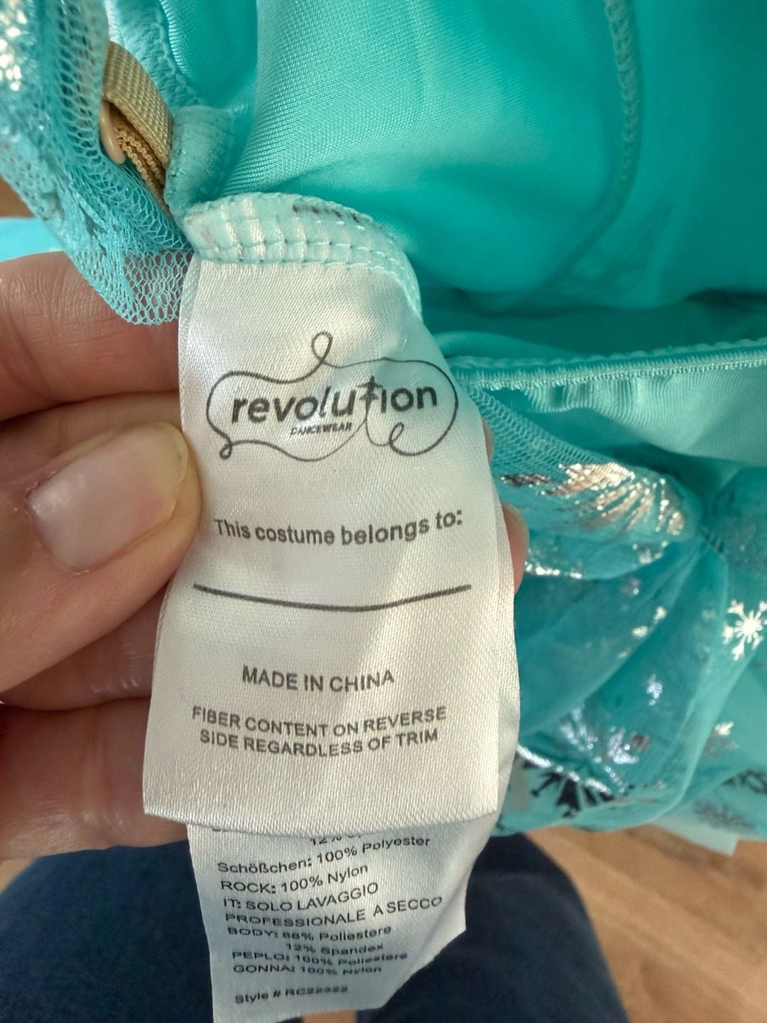 Revolution Dancewear Snowflake Costume Dress. Elsa Costume for Halloween. 5