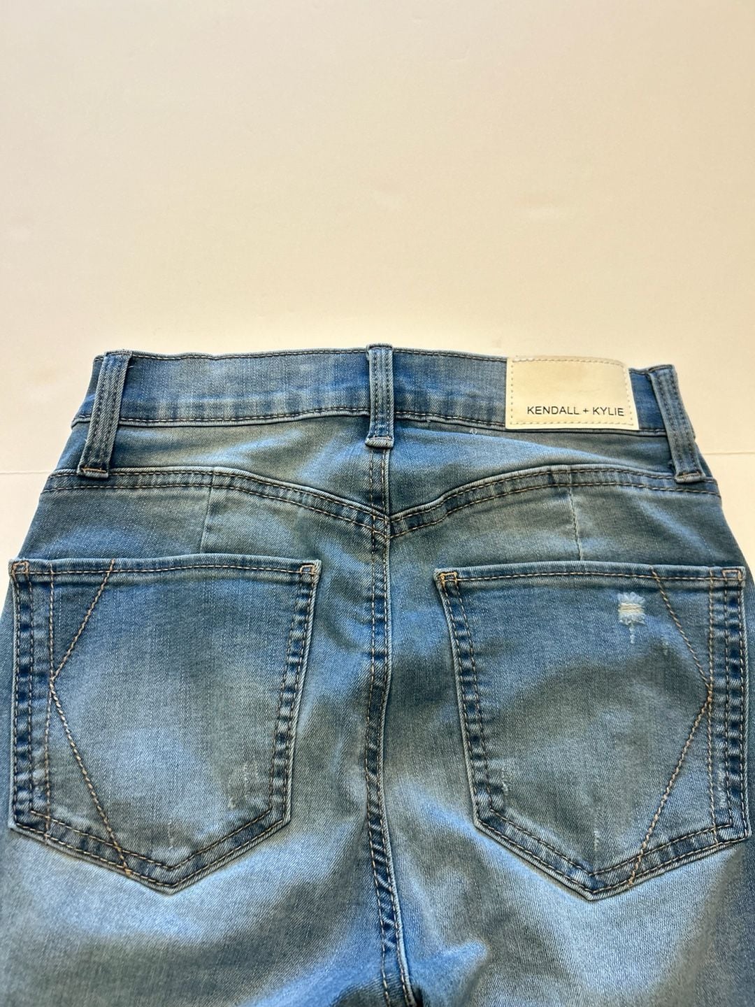 Kendall + Kylie Skinny Jeans Size 0 Distressed Blue Denim 9