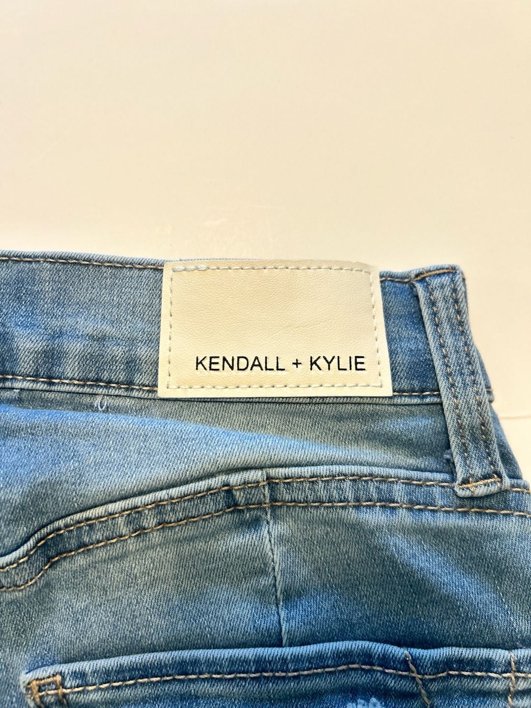Kendall + Kylie Skinny Jeans Size 0 Distressed Blue Denim 11