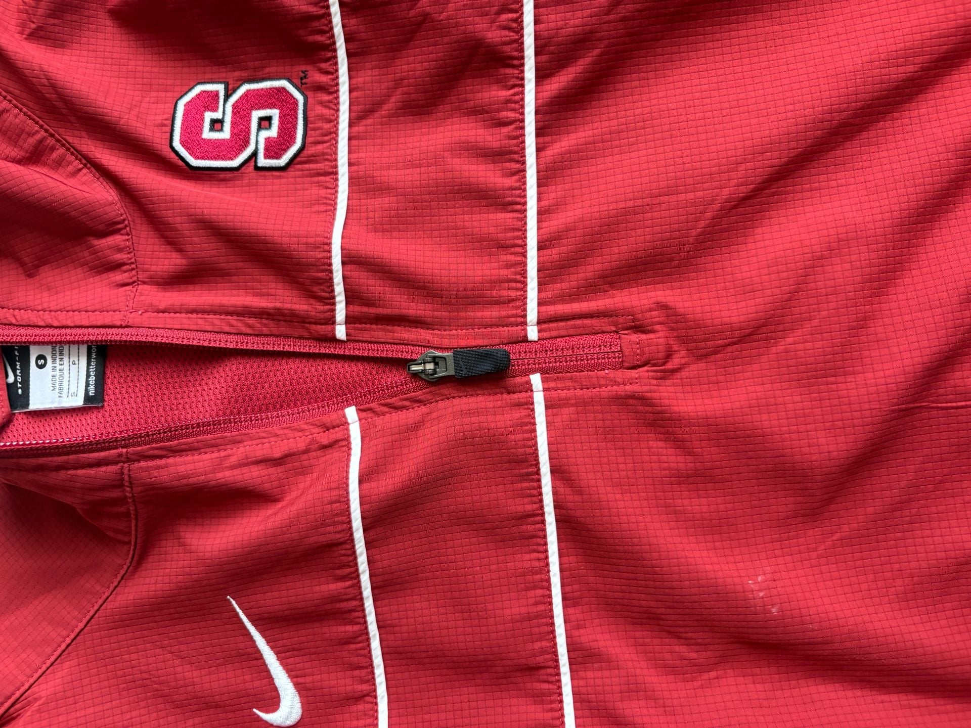 Nike Stanford Cardinal Storm-Fit 1/4 Zip Jacket Size S Red 4