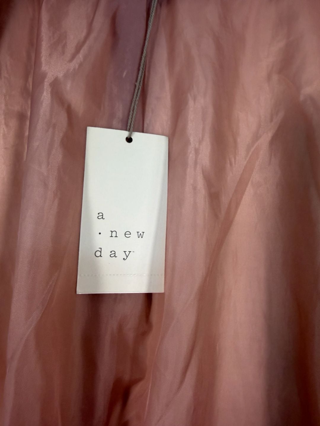 A New Day Faux Leather Moto Jacket Size XL Pink Asymmetrical 6