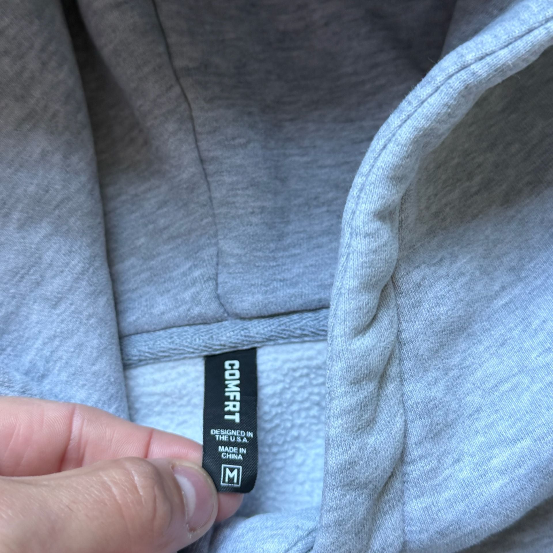 Comfrt Weighted Hoodie Grey 6
