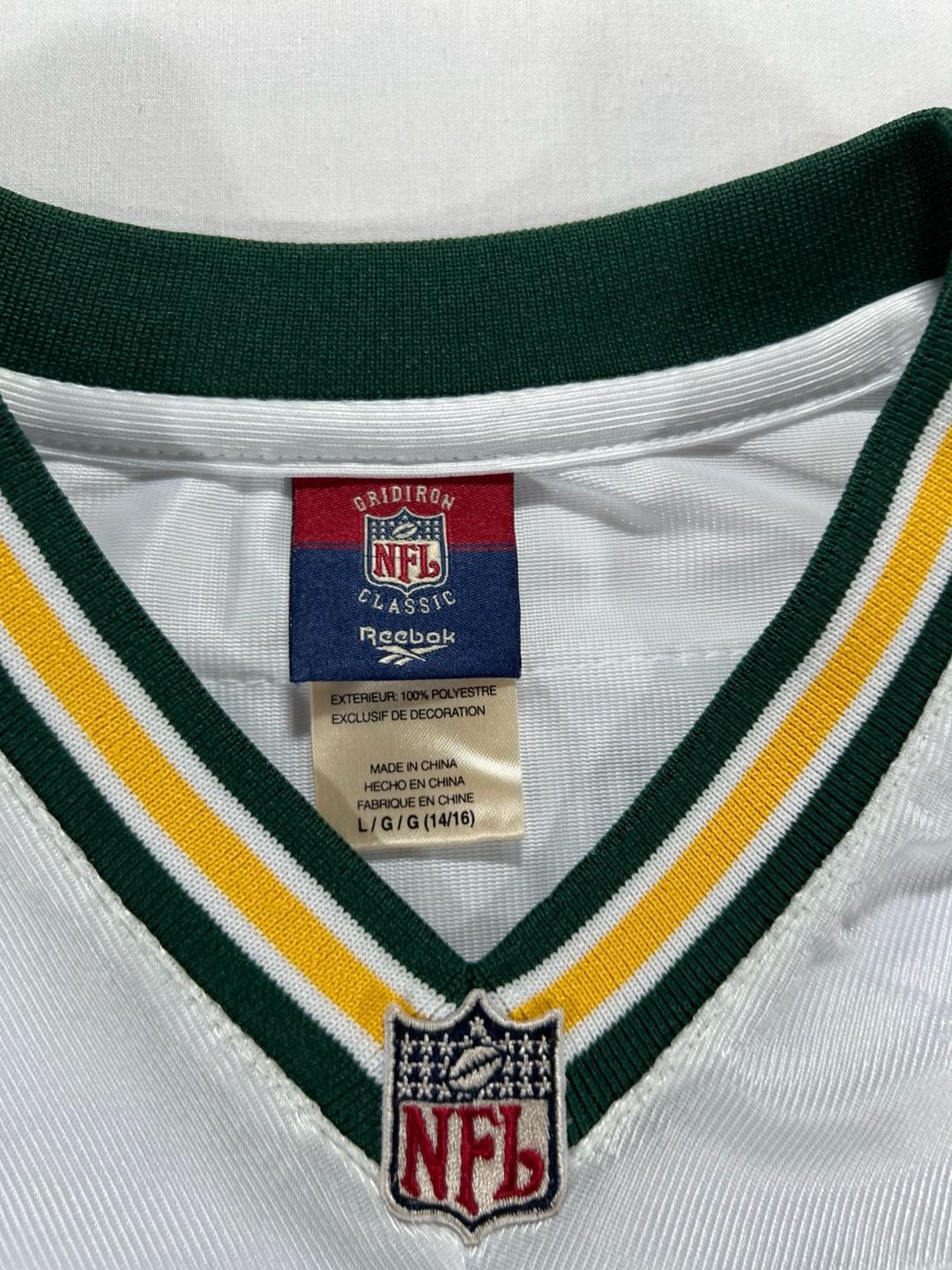 Reebok Reggie White Green Bay Packers 1996 Jersey Size L (14/16) White 4