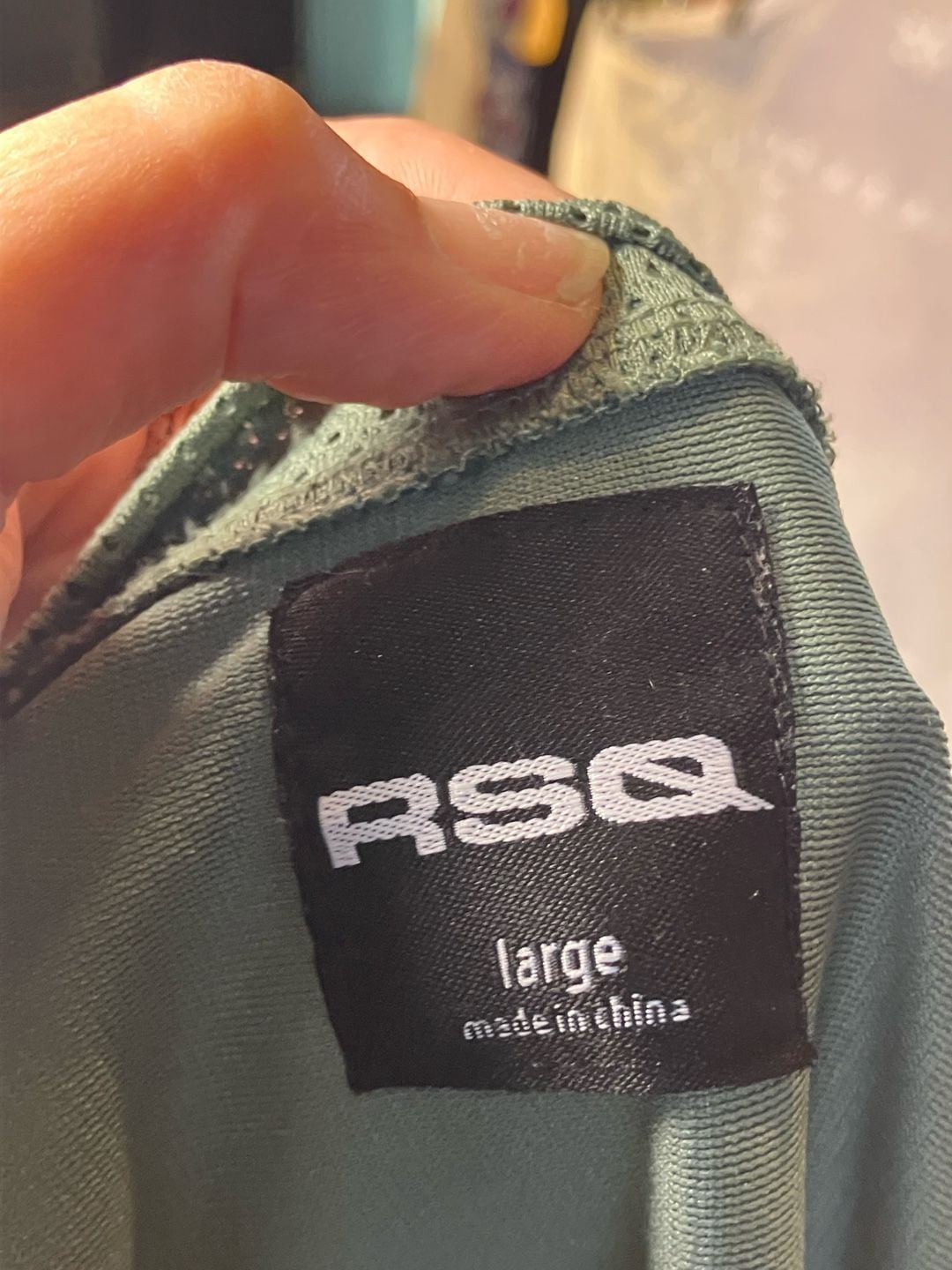 RSQ Mesh Football Jersey Size Large Green 26 5