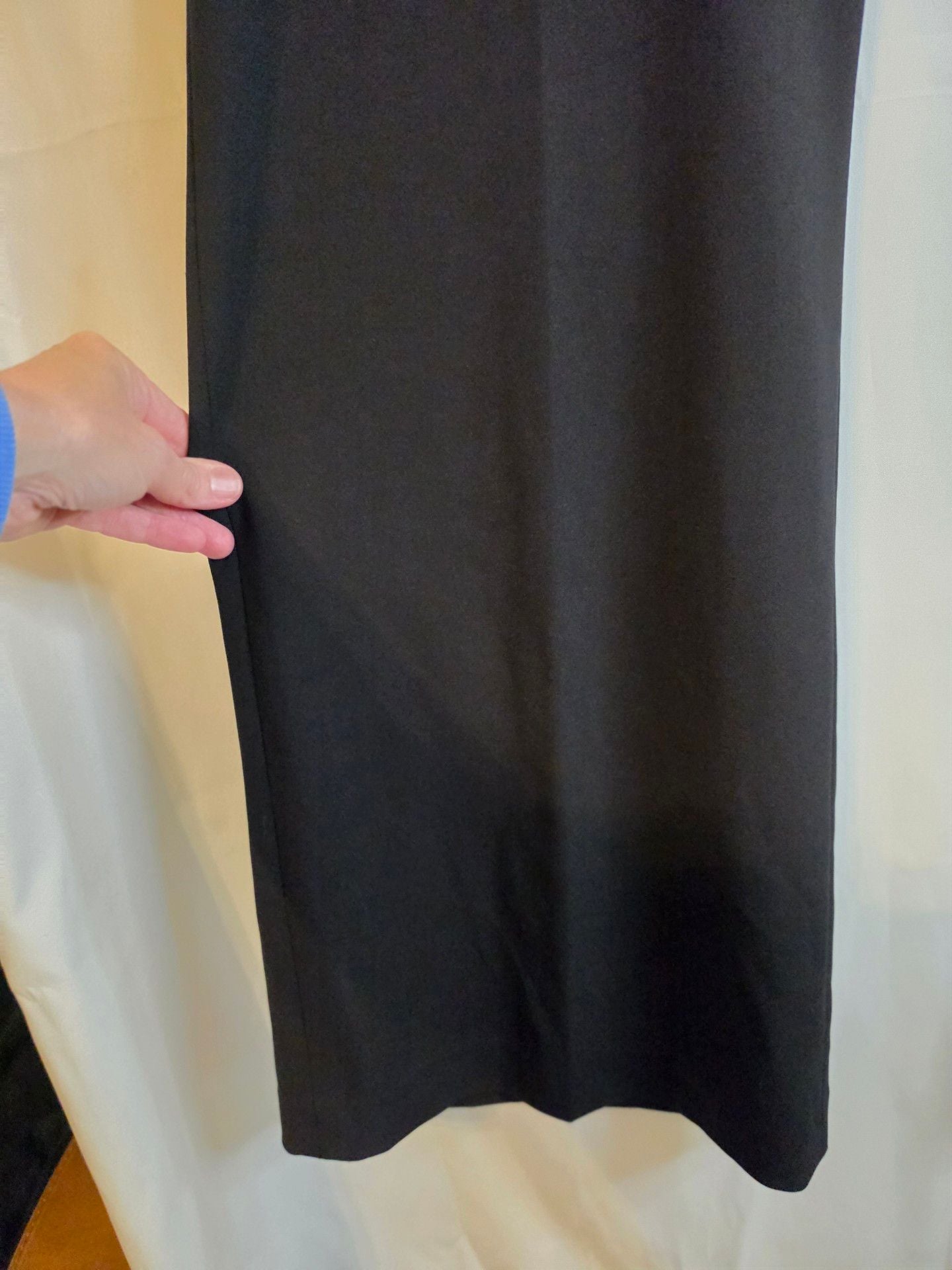 New Calvin Klein Dress Pants Size 14W Black Gold Button Details 4