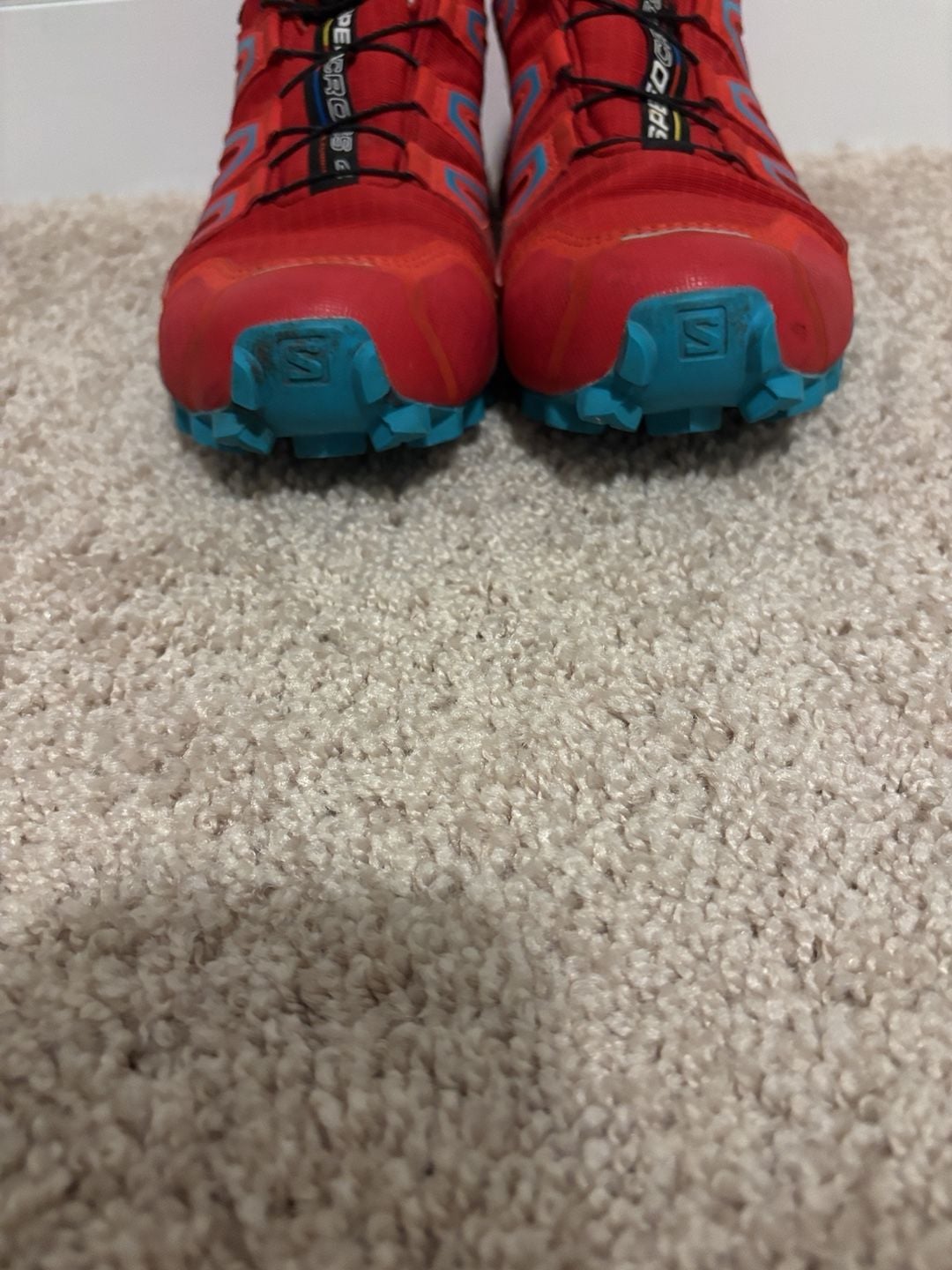 Salomon Speedcross 4 Size 7 Red Blue Trail Running Shoes 4