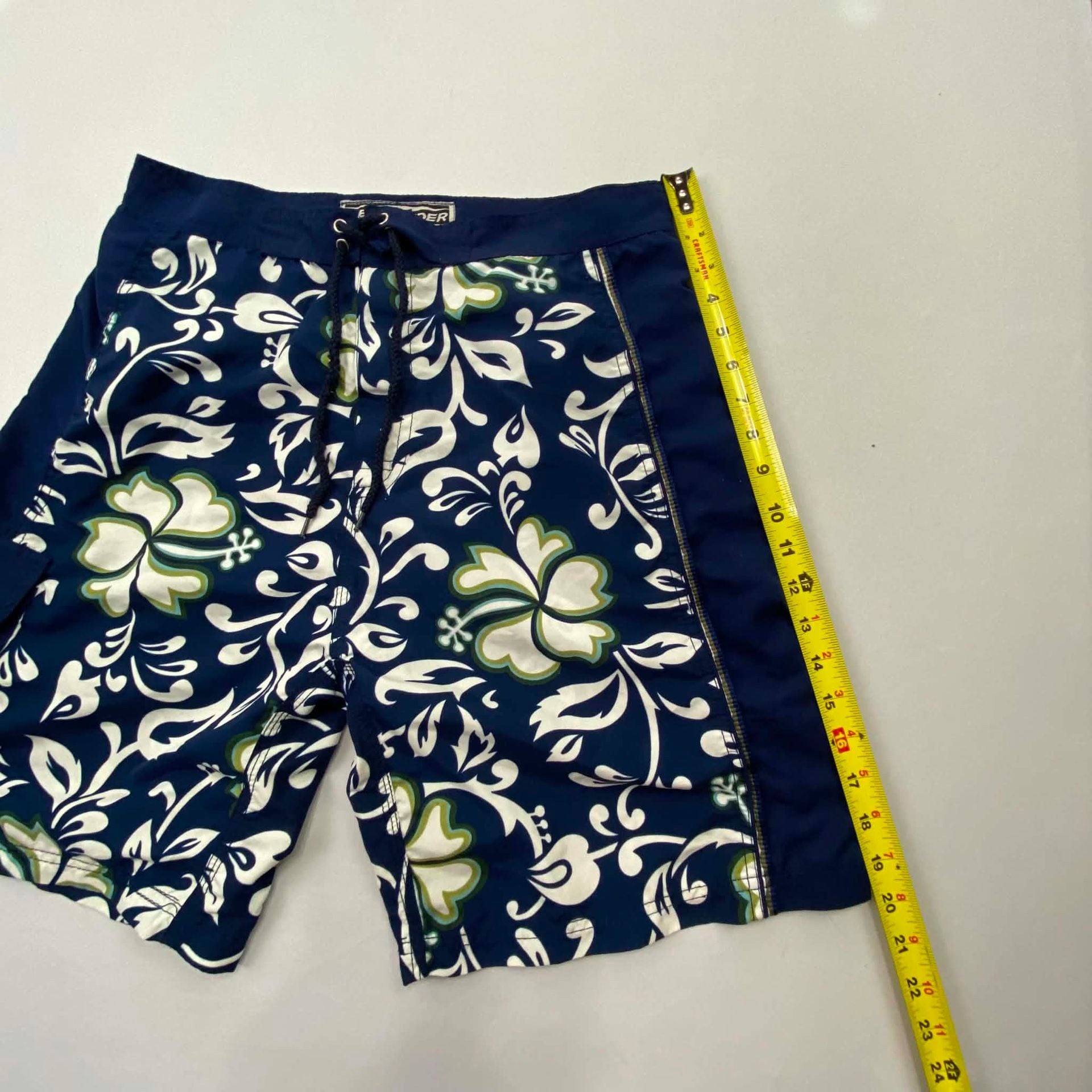 Zeelander Board Shorts Size 32 Blue Floral Swim Trunks 4