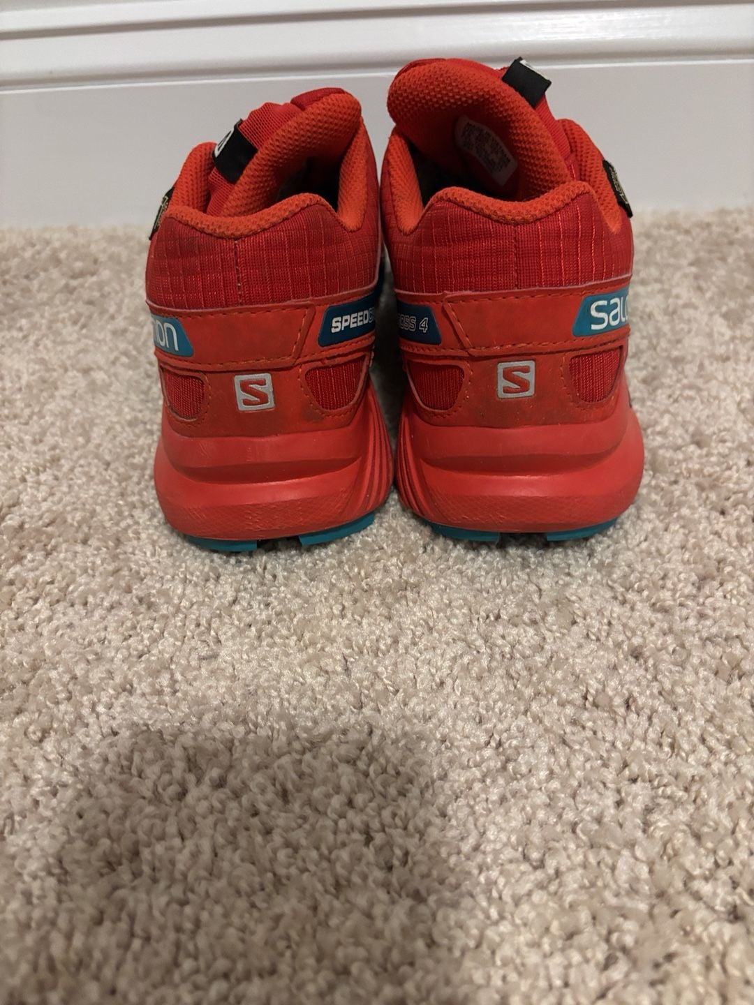 Salomon Speedcross 4 Size 7 Red Blue Trail Running Shoes 5