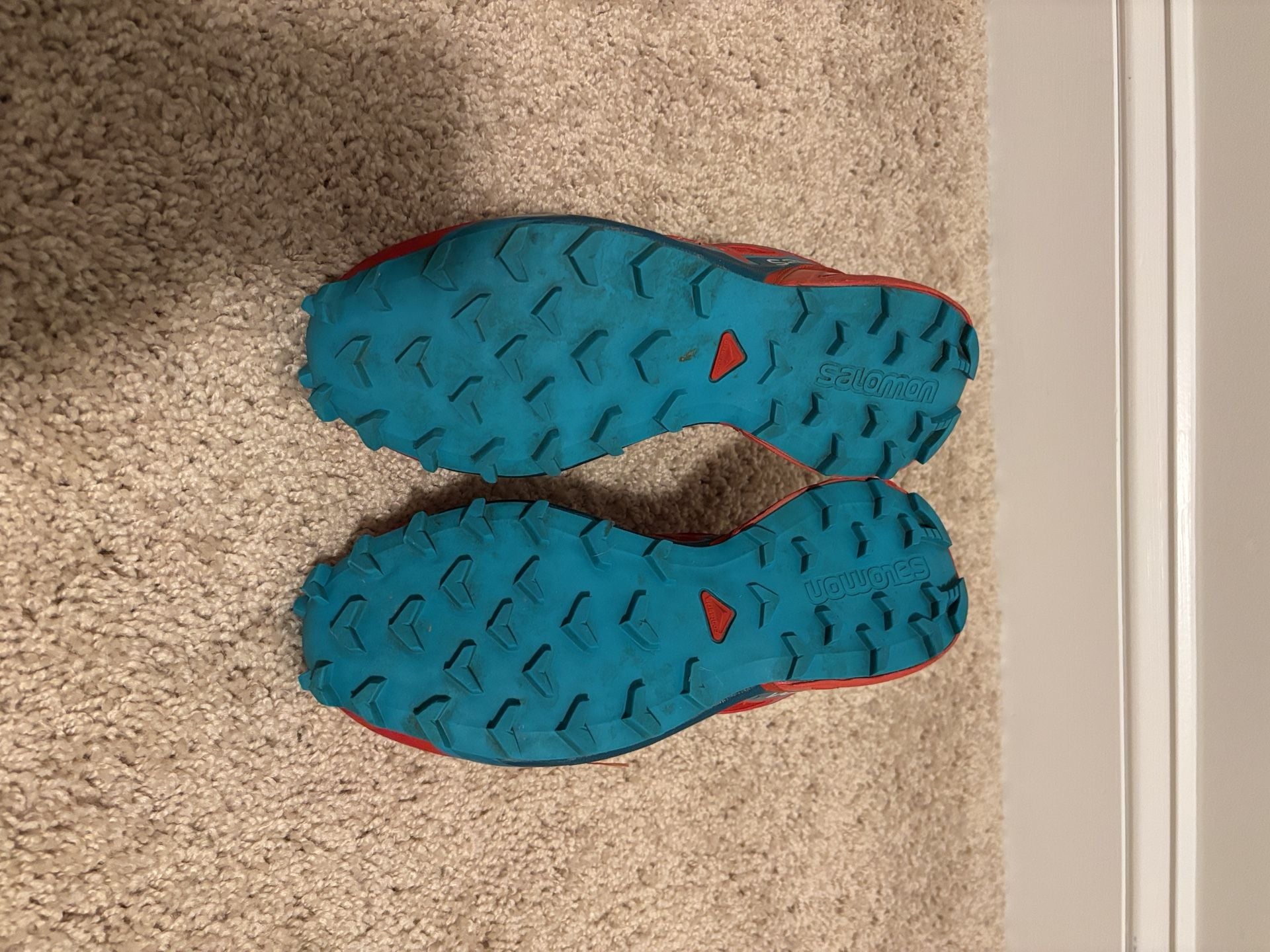 Salomon Speedcross 4 Size 7 Red Blue Trail Running Shoes 6