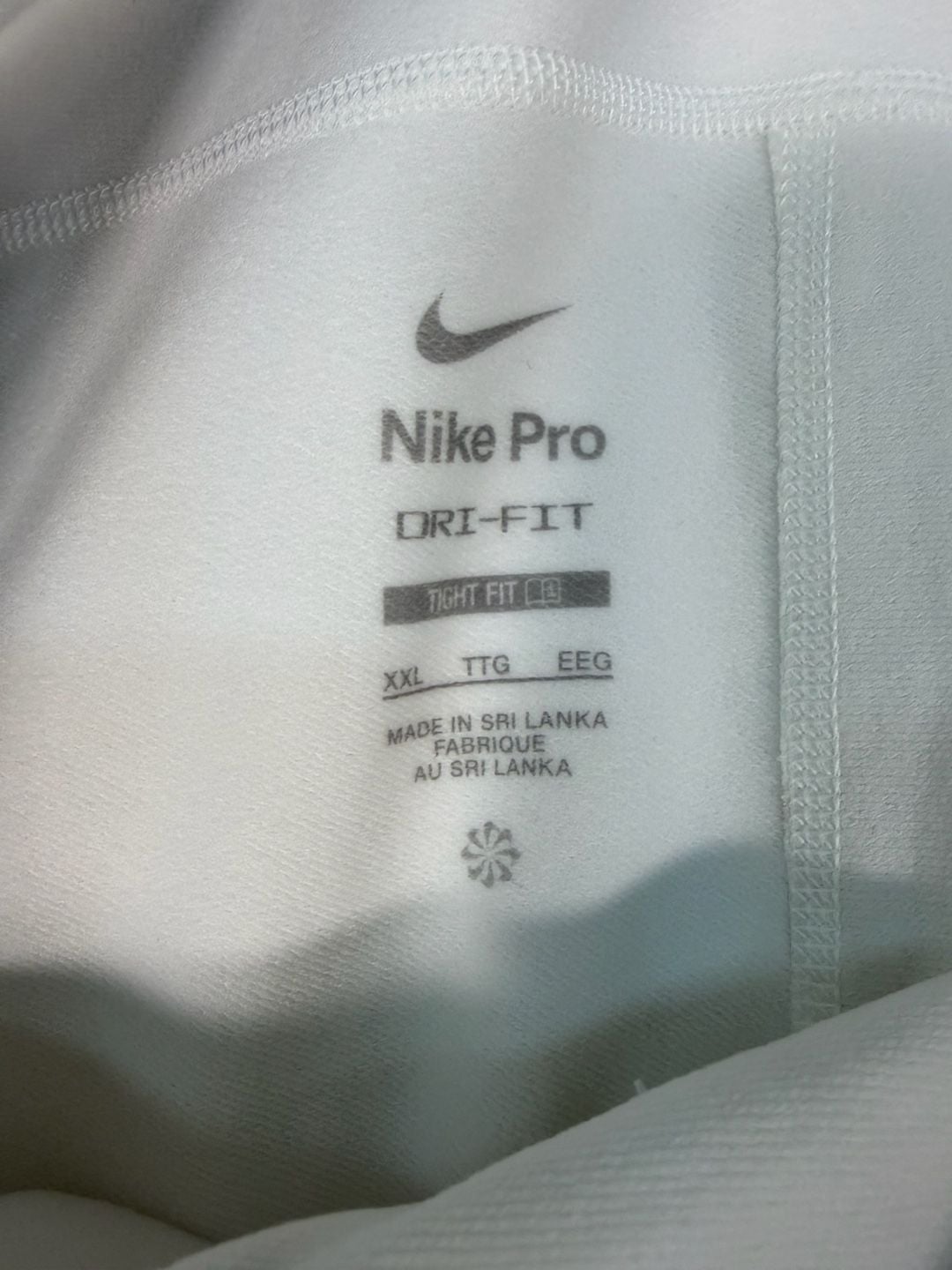 Nike Pro Dri-FIT Fitness Tights Size XXL White 5