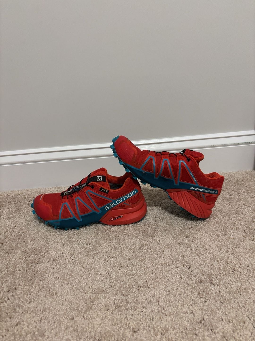 Salomon Speedcross 4 Size 7 Red Blue Trail Running Shoes 7