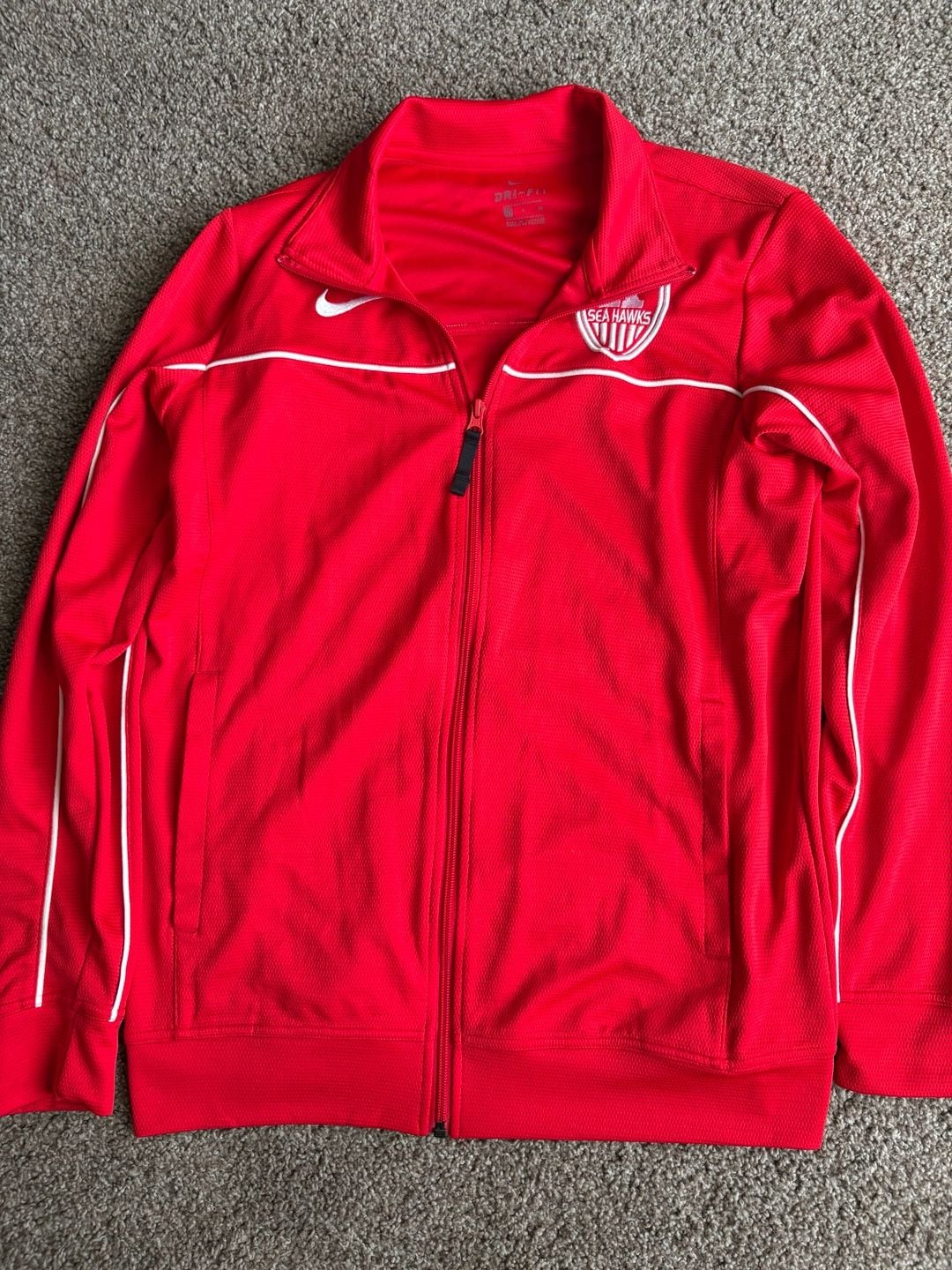 Nike Wagner Seahawks Dri-Fit Track Jacket Size L Red 3