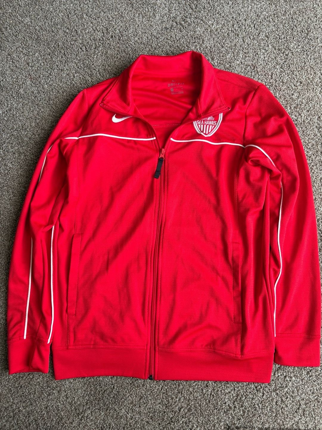 Nike Wagner Seahawks Dri-Fit Track Jacket Size L Red 4