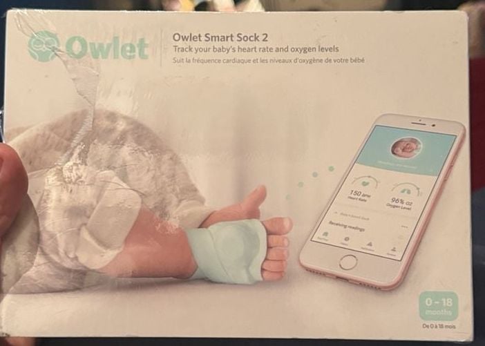 Owlet Smart Sock 2 Baby Heart Rate and Oxygen Monitor 1
