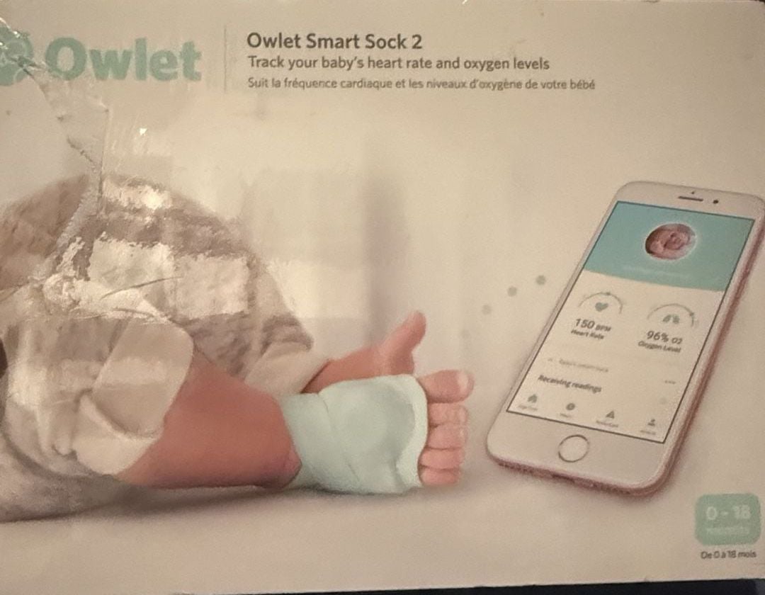 Owlet Smart Sock 2 Baby Heart Rate and Oxygen Monitor 2