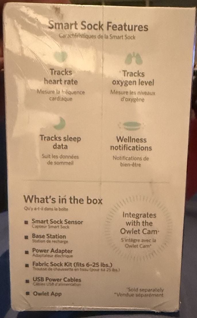 Owlet Smart Sock 2 Baby Heart Rate and Oxygen Monitor 6