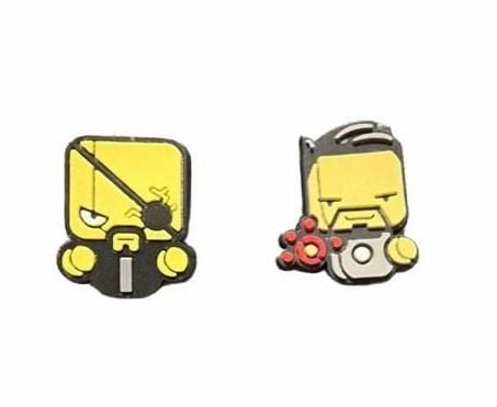 Marvel Superhero Shoe Charms Nick Fury and Tony Stark 1