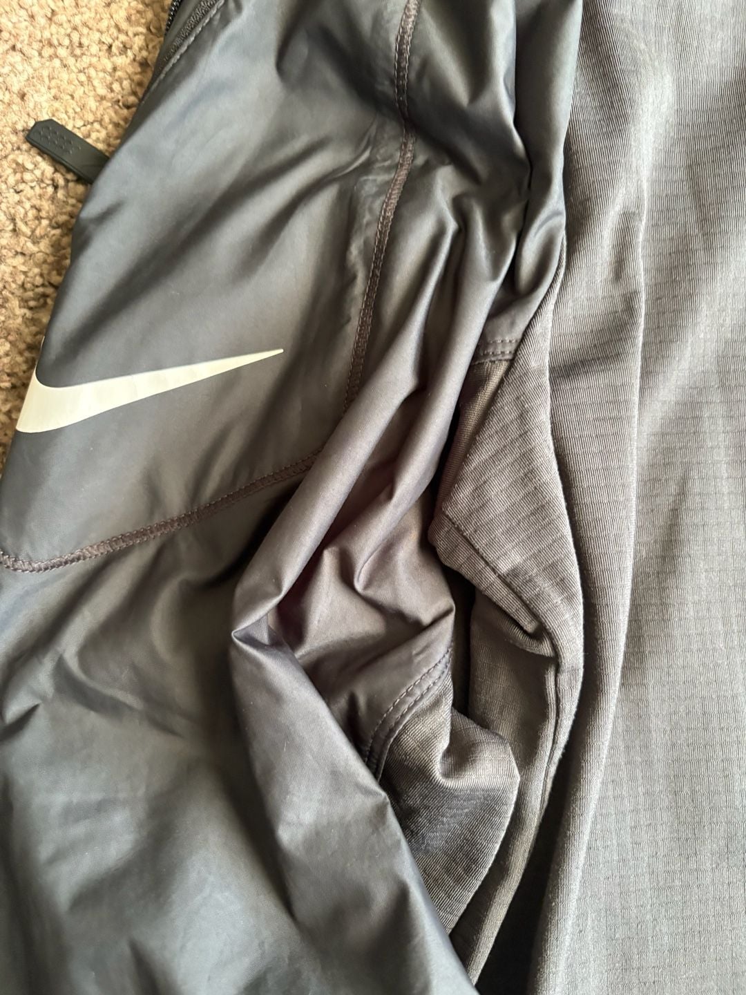 Nike Stanford Cardinal Dri-Fit 1/4 Zip Pullover Size S Gray 8