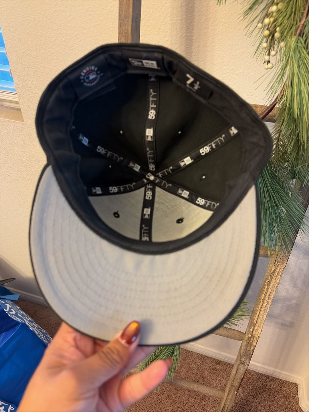 New Era Los Angeles Dodgers 59 Fitted Hat Size 7 1/2 Black 3