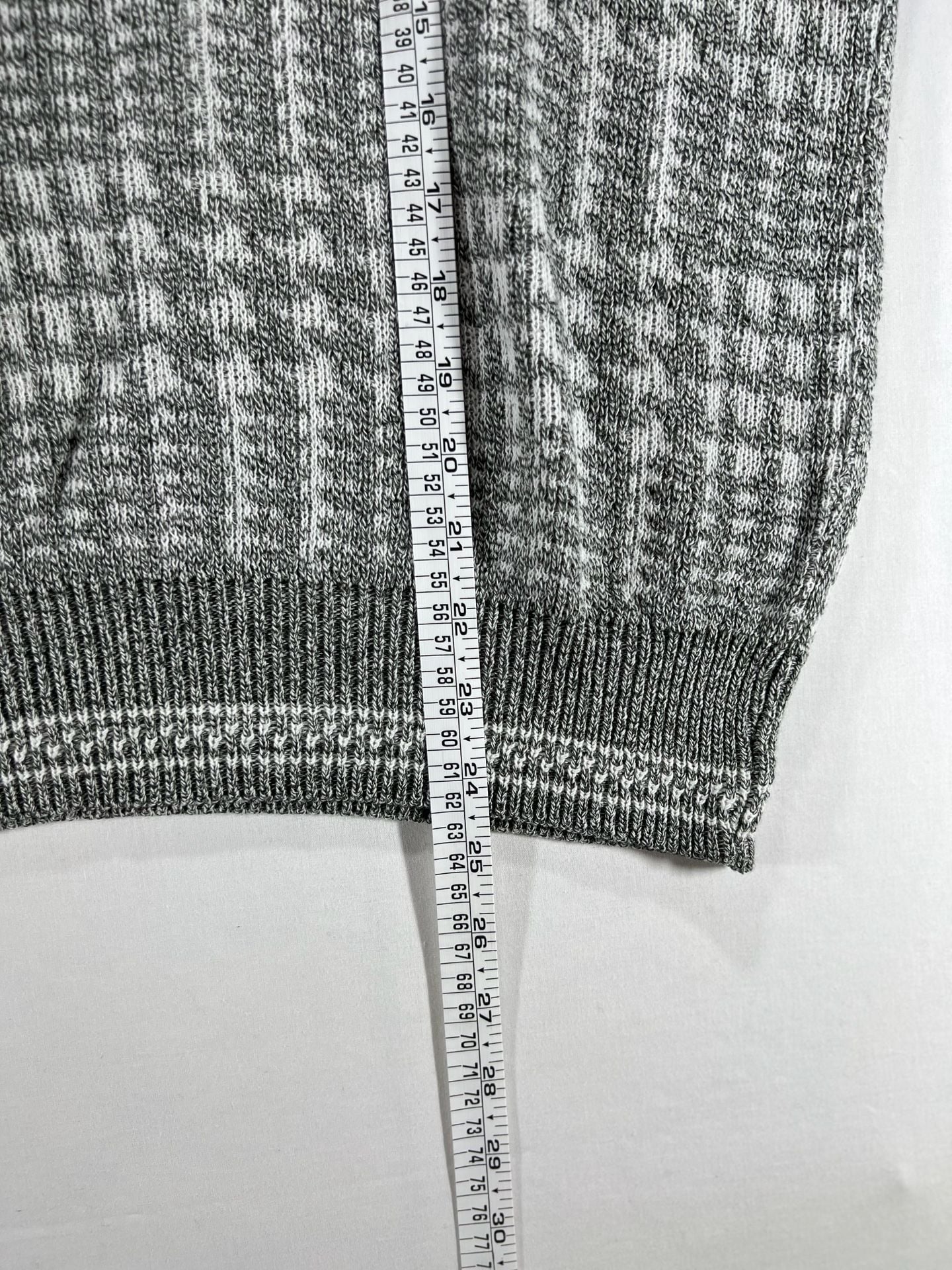 Sears Roebuck & Co. Vintage Geometric Knit Sweater Gray 5