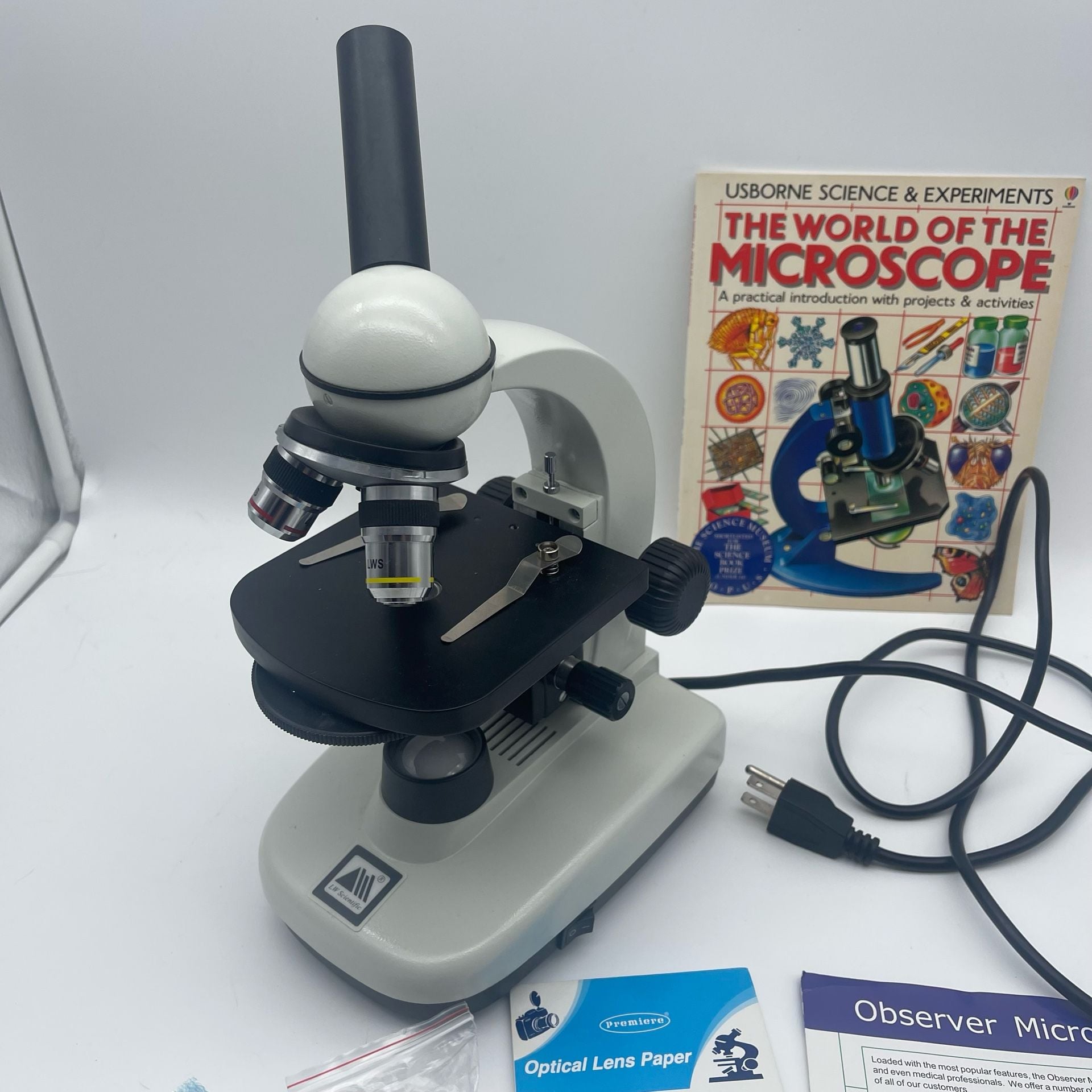 LW Scientific Observer Microscope Kit With Extras Used 4