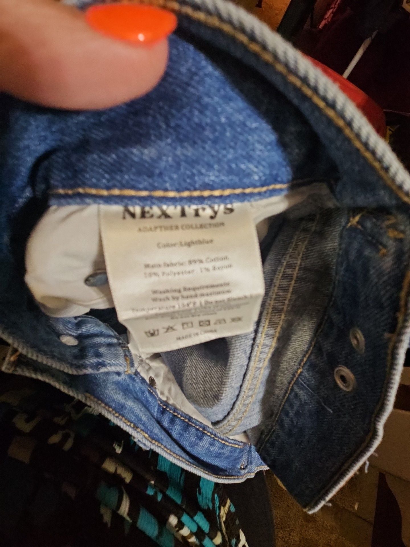 NEXTRYS Adapther Jeans Size 30 Lightblue Wide Leg 6