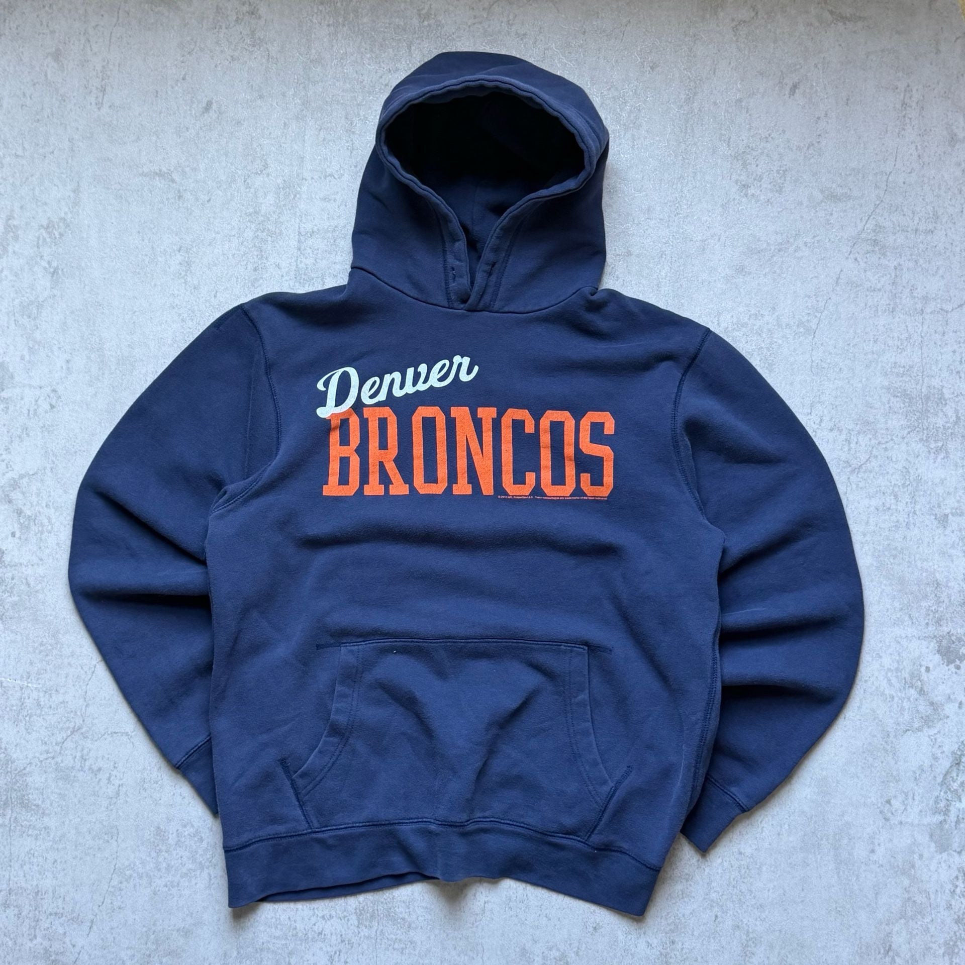 Junk Food Denver Broncos Hoodie Size L Navy Blue NFL Sweatshirt 3