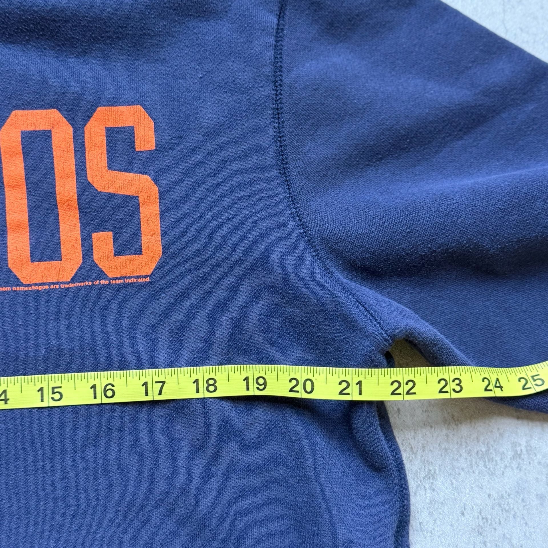 Junk Food Denver Broncos Hoodie Size L Navy Blue NFL Sweatshirt 7