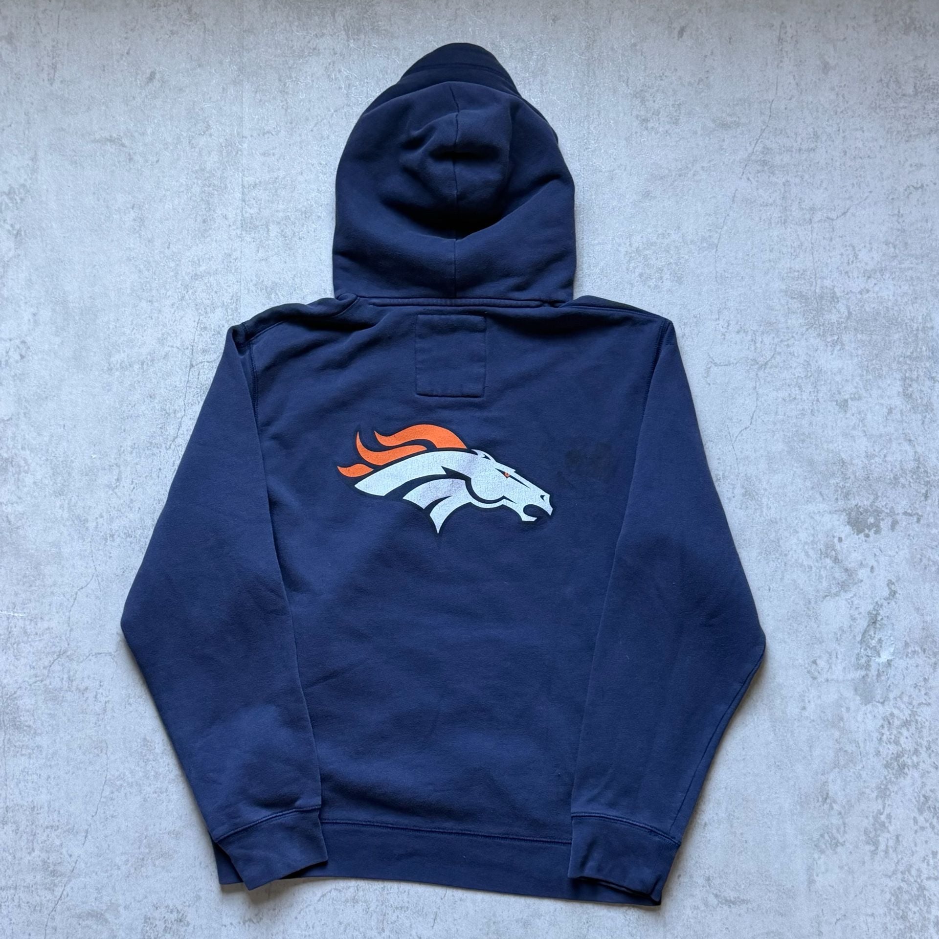 Junk Food Denver Broncos Hoodie Size L Navy Blue NFL Sweatshirt 9