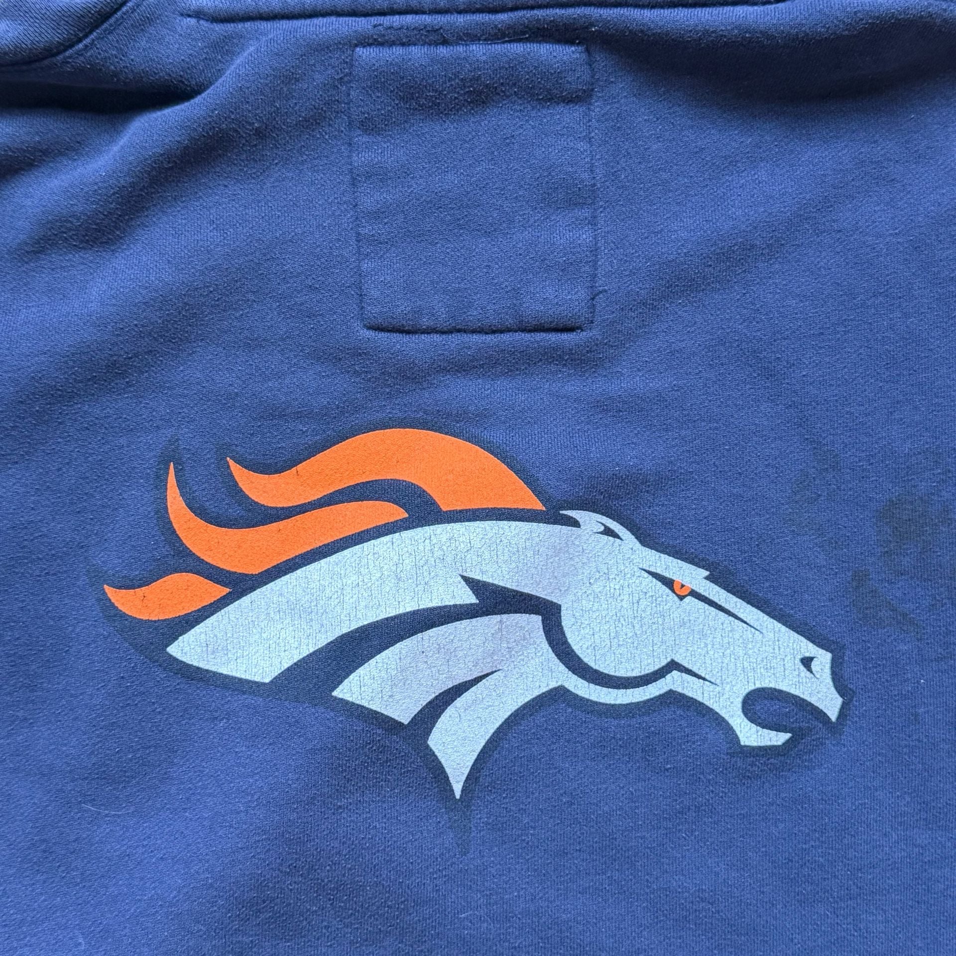 Junk Food Denver Broncos Hoodie Size L Navy Blue NFL Sweatshirt 10