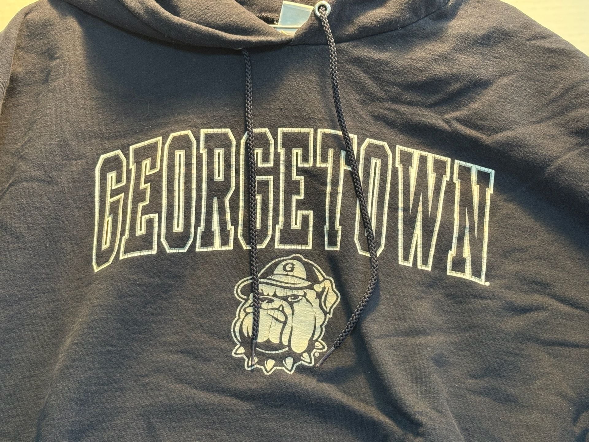 Champion Georgetown University Hoodie XL Navy Blue Sweatshirt 3