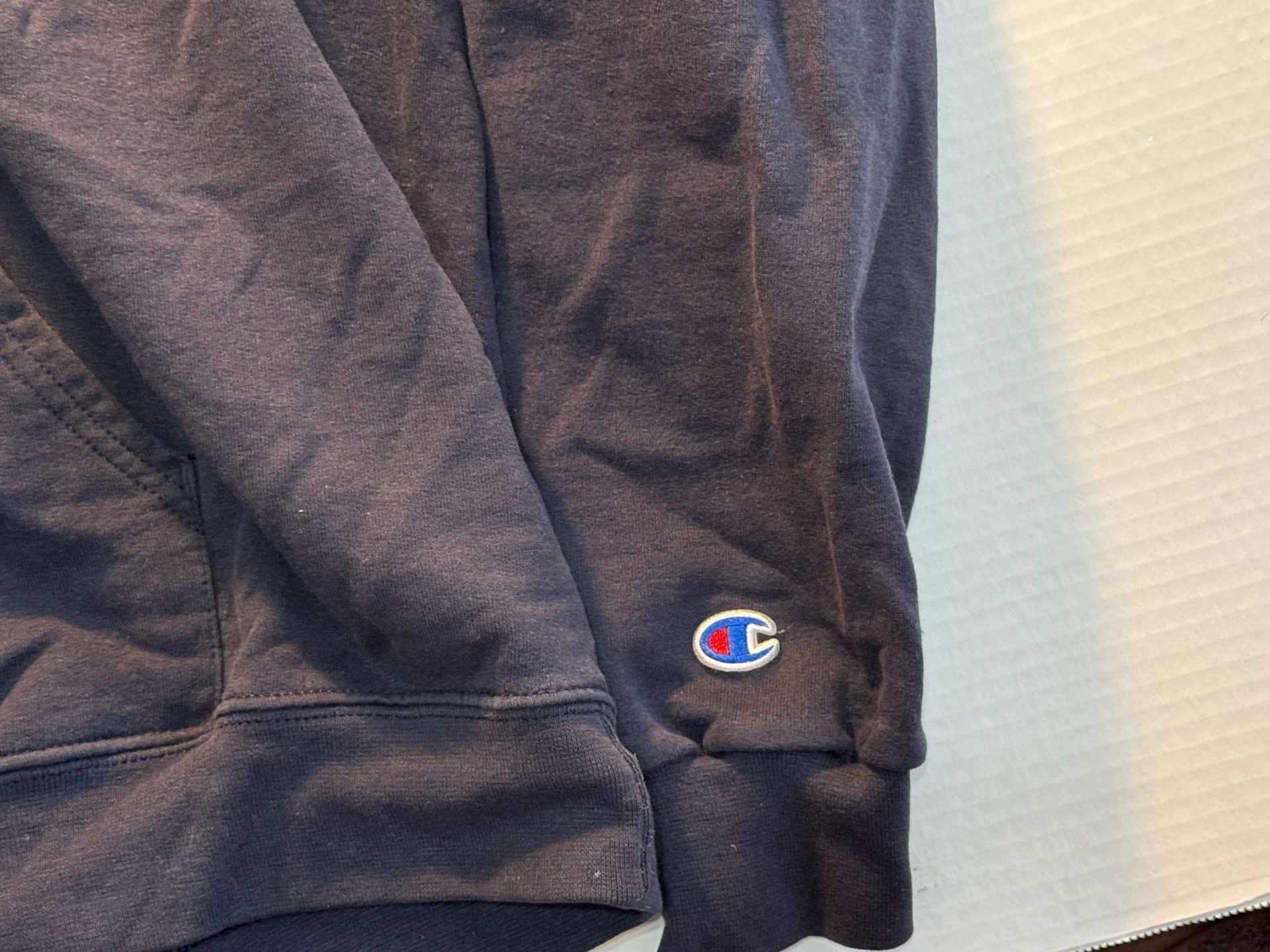 Champion Georgetown University Hoodie XL Navy Blue Sweatshirt 4