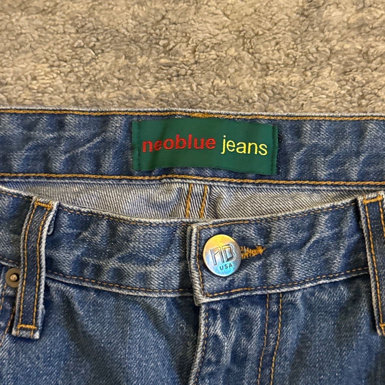 Neoblue Jeans Size 34 Blue Denim Pants Made In USA 3