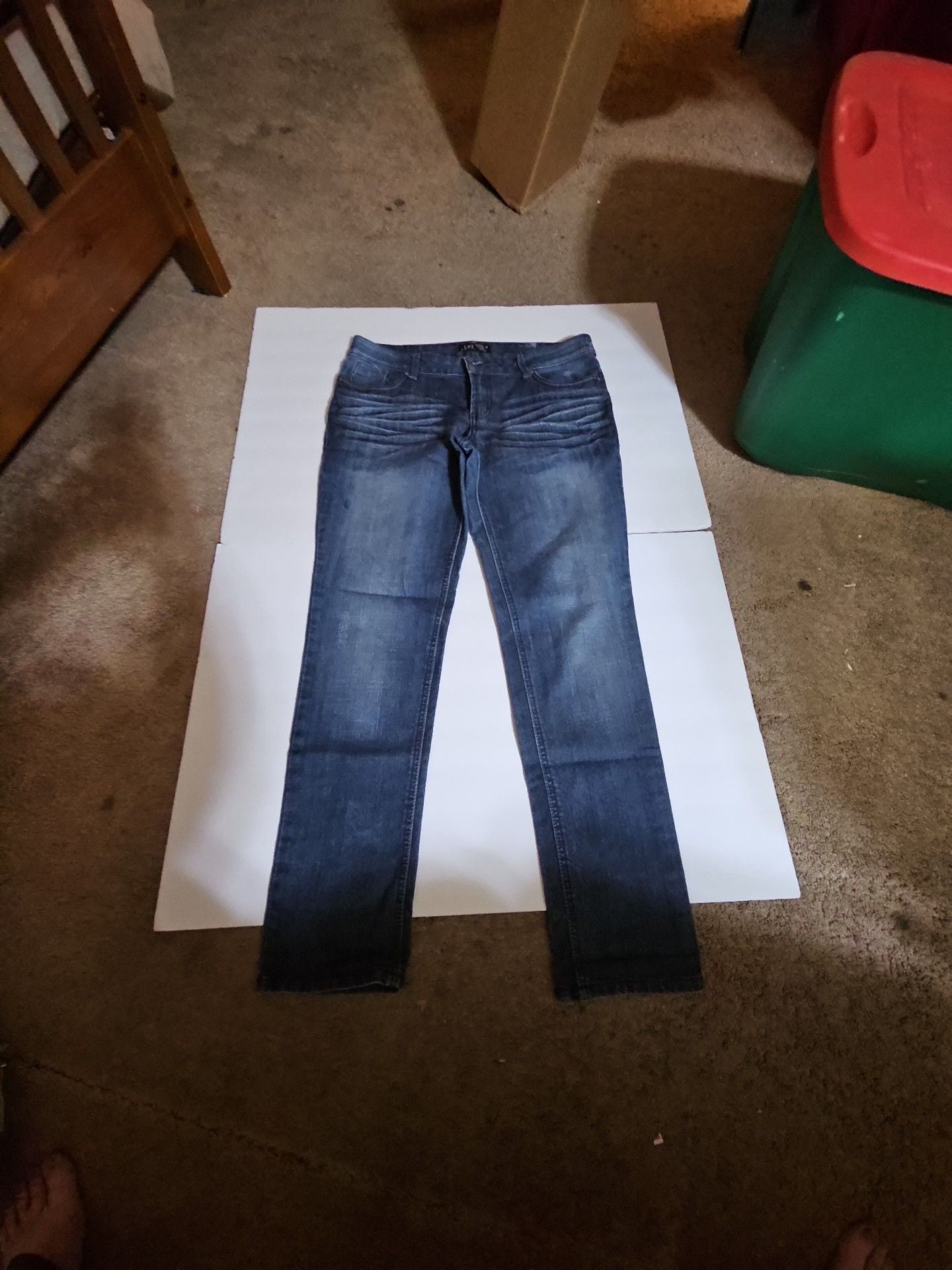 Lei Ashley Trouble Skinny Jeans Size 13 Dark Wash 2