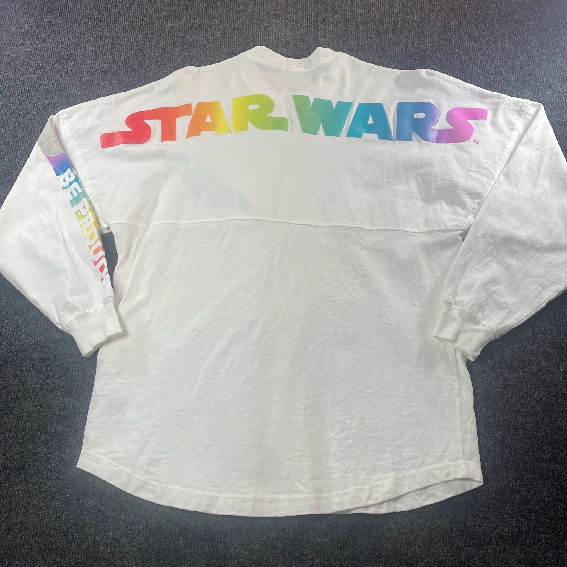 Disney Parks Star Wars Pride Spirit Jersey Size S White 4