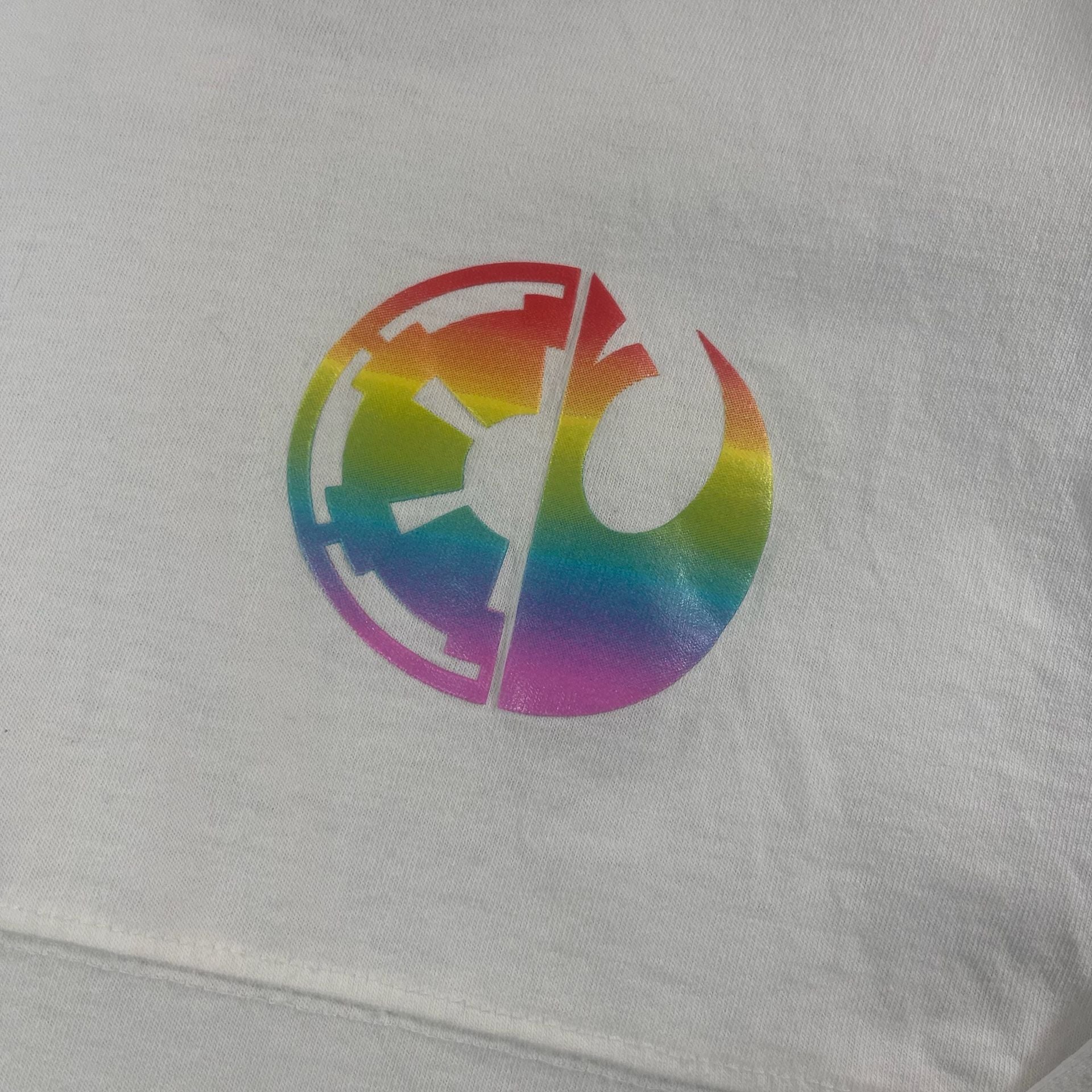 Disney Parks Star Wars Pride Spirit Jersey Size S White 5