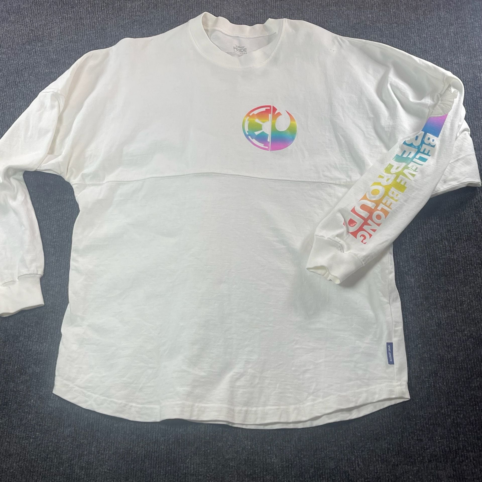 Disney Parks Star Wars Pride Spirit Jersey Size S White 10