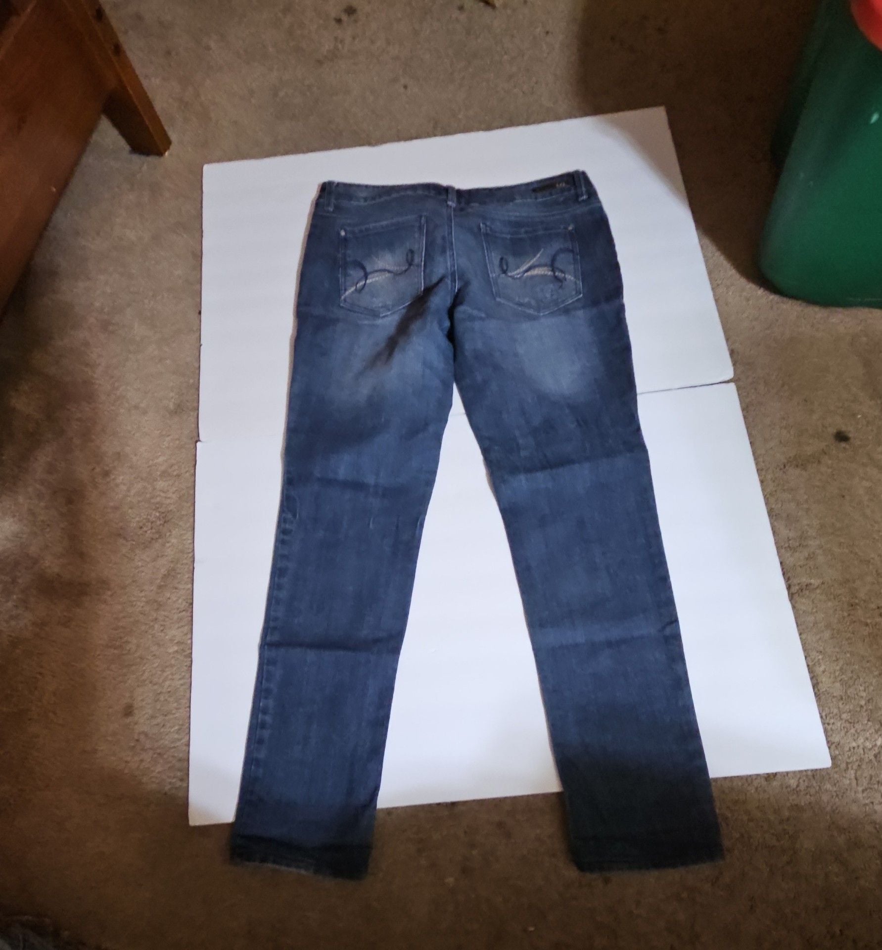 Lei Ashley Trouble Skinny Jeans Size 13 Dark Wash 3