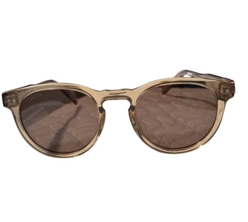 WMP Eyewear Tate Sunglasses Light Crystal Brown Brown Polarized 2