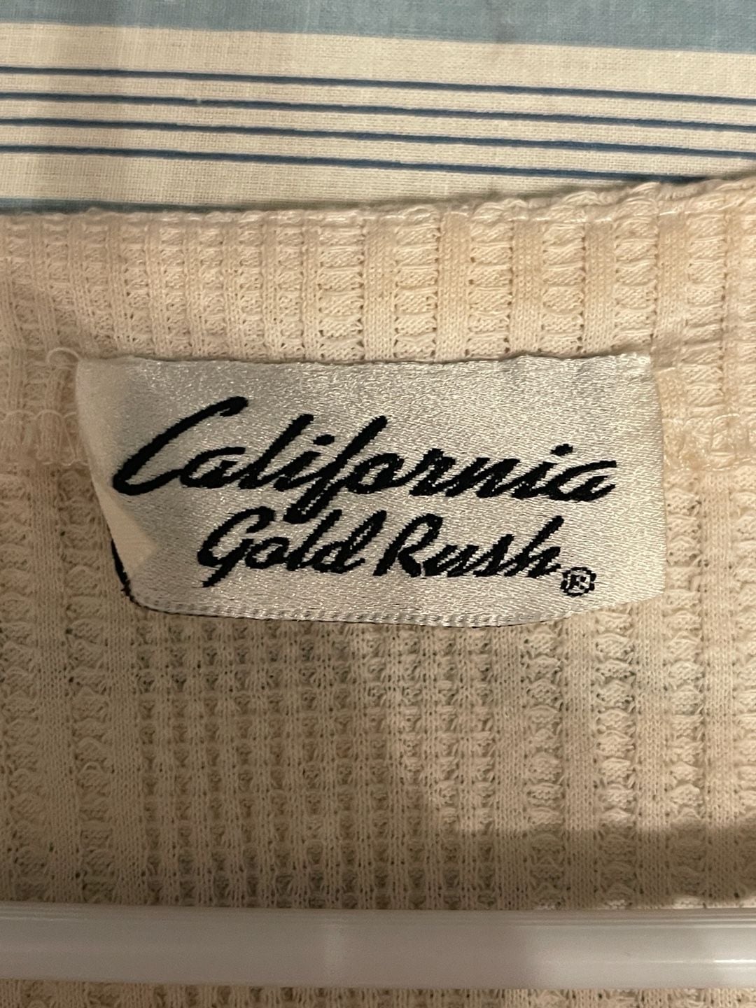 Vintage 90s California Gold Rush Waffle Knit Midi Dress Lace Up Vest Set L Cream 6
