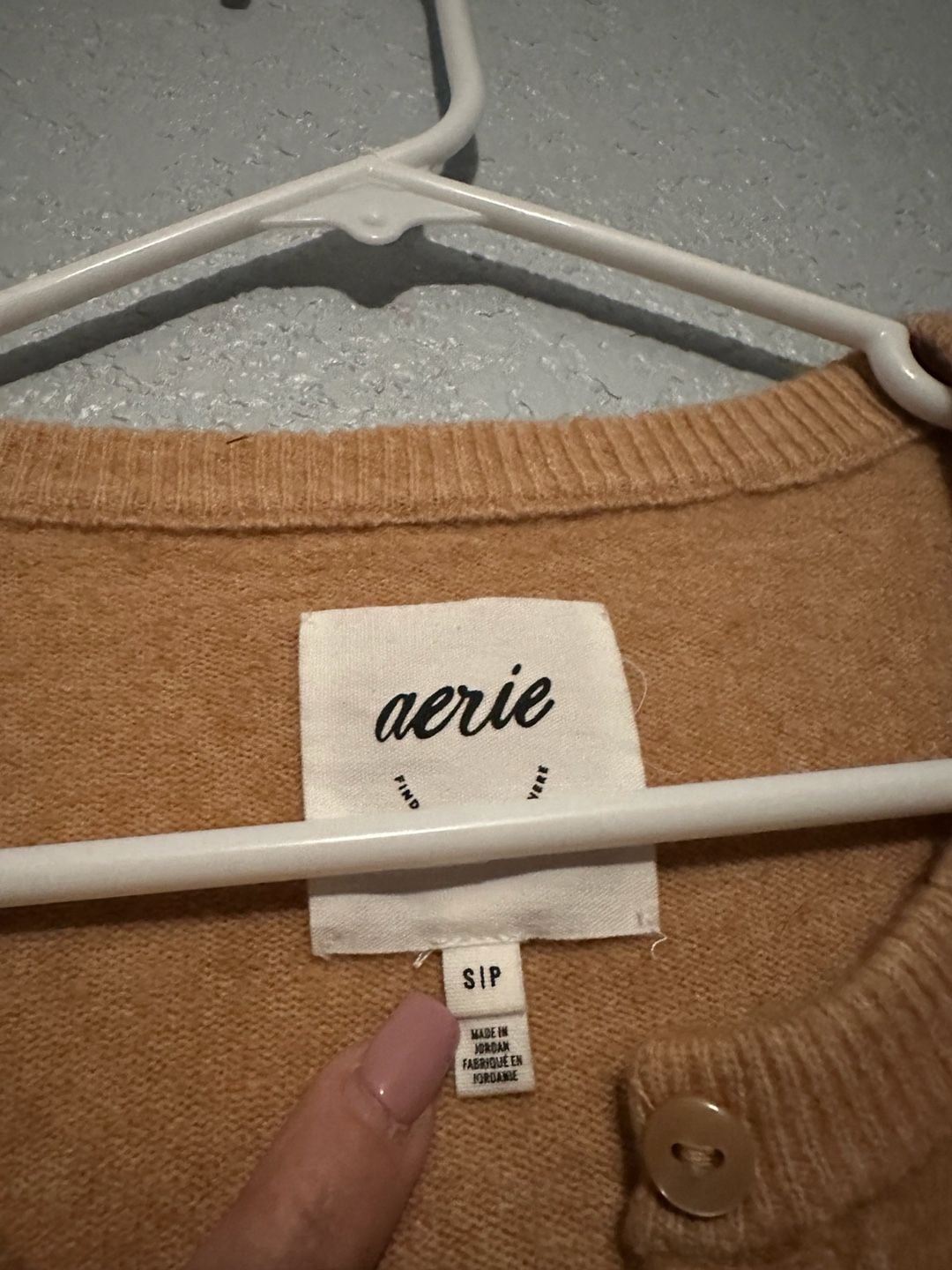 NEW Aerie Campus Cool Plush Button Crop Cardigan Sweater Size S 6
