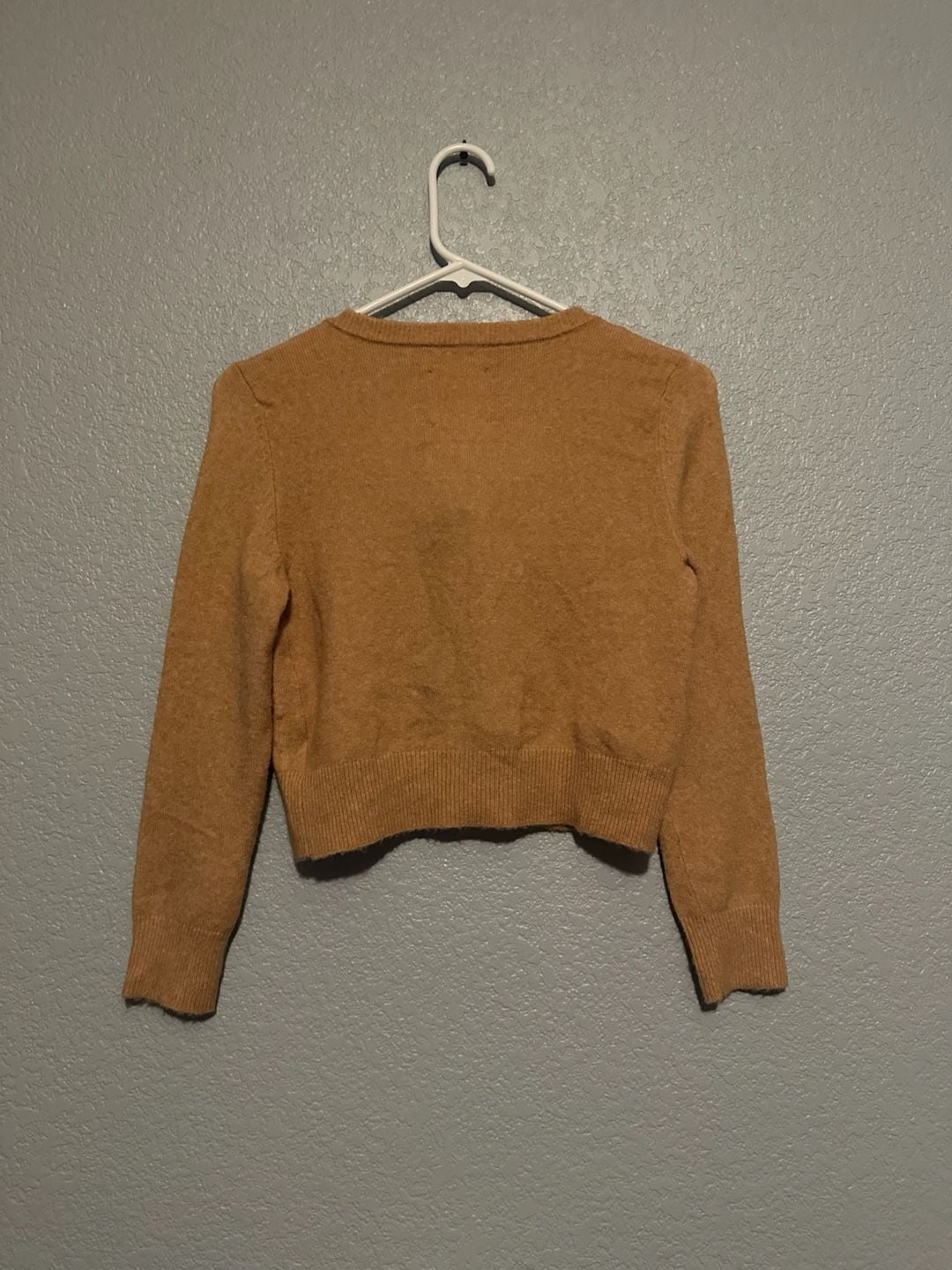 NEW Aerie Campus Cool Plush Button Crop Cardigan Sweater Size S 8