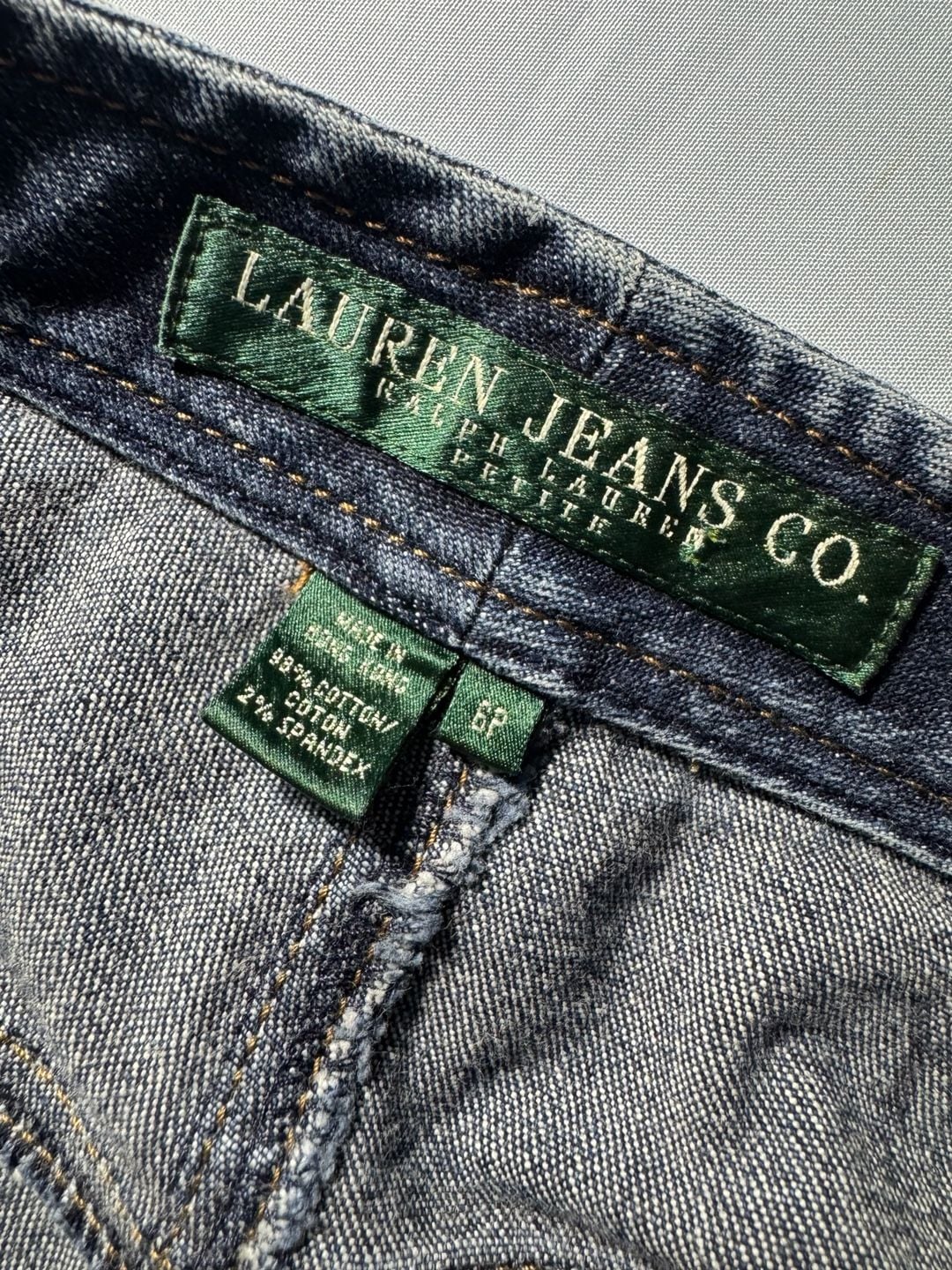 Lauren Ralph Lauren Jeans Blue Denim Dark Wash Size 6P 6