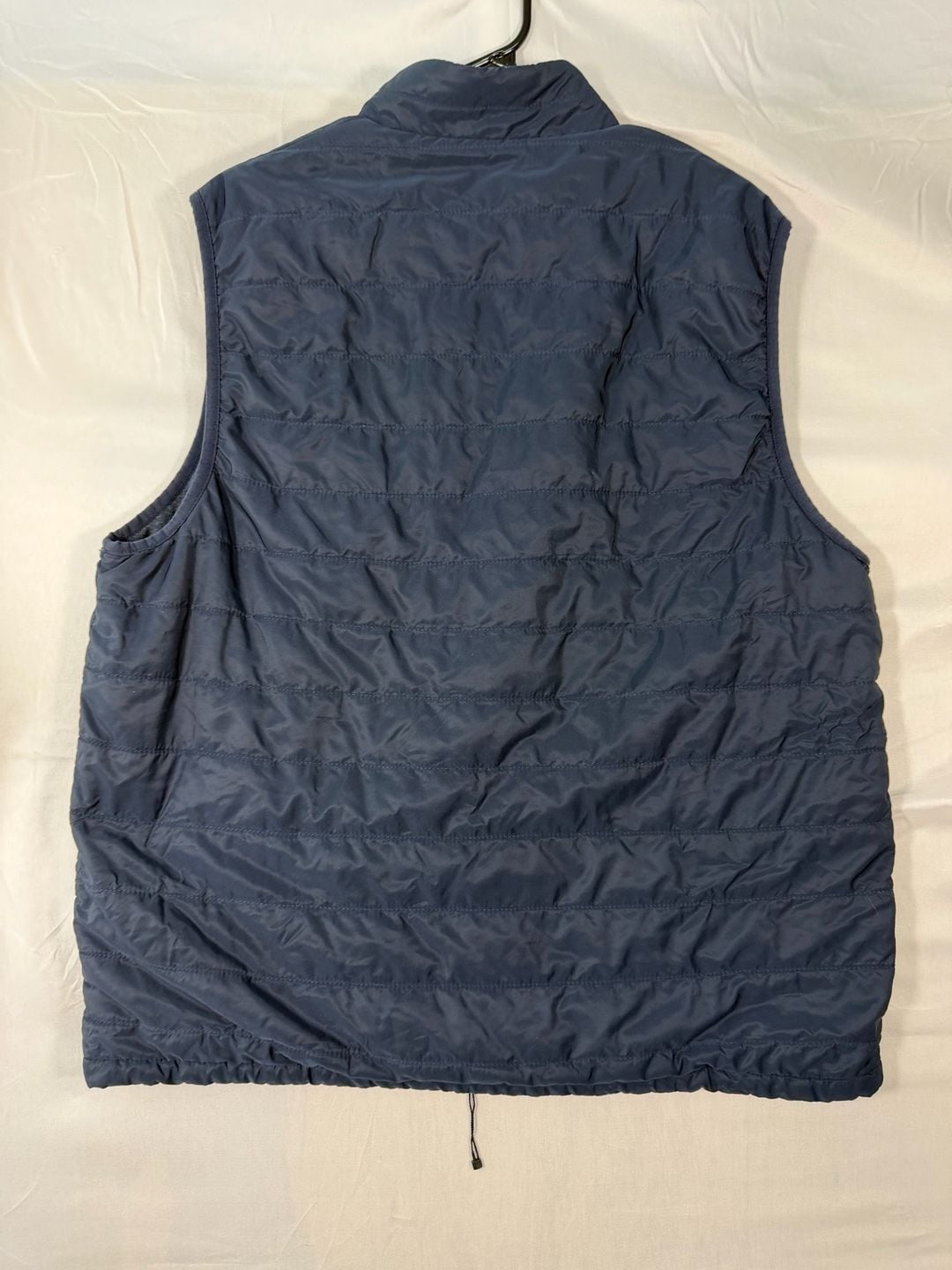 Banana Republic Puffer Vest Size L Blue Quilted Full Zip 7