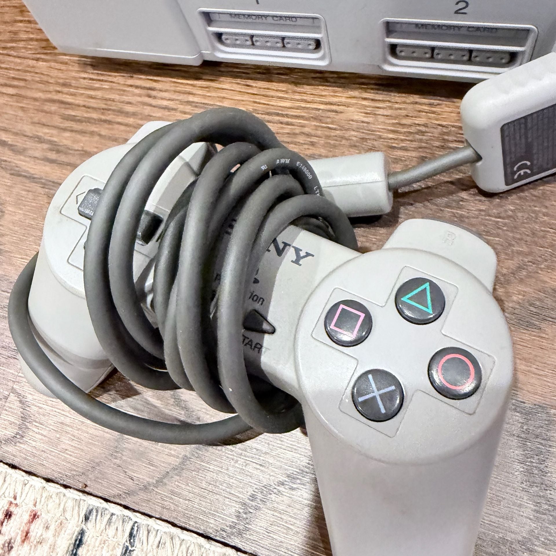 Sony PlayStation 1 Console With Two Controllers And Cables 3